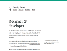 Tablet Screenshot of bradleytaunt.com